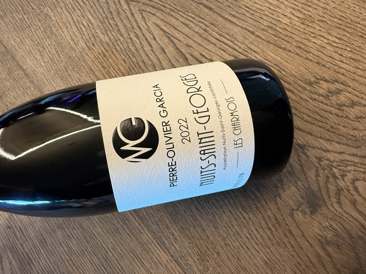 PIERRE OLIVIER GARCIA NUITS SAINT GEORGES LES CHARMOIS 2022